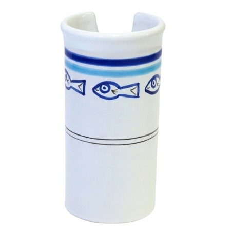 handmade sicilian ceramic Glass Holder Corfù de simone pottery handmade sicilian ceramic Glass Holder Corfù de simone pottery
